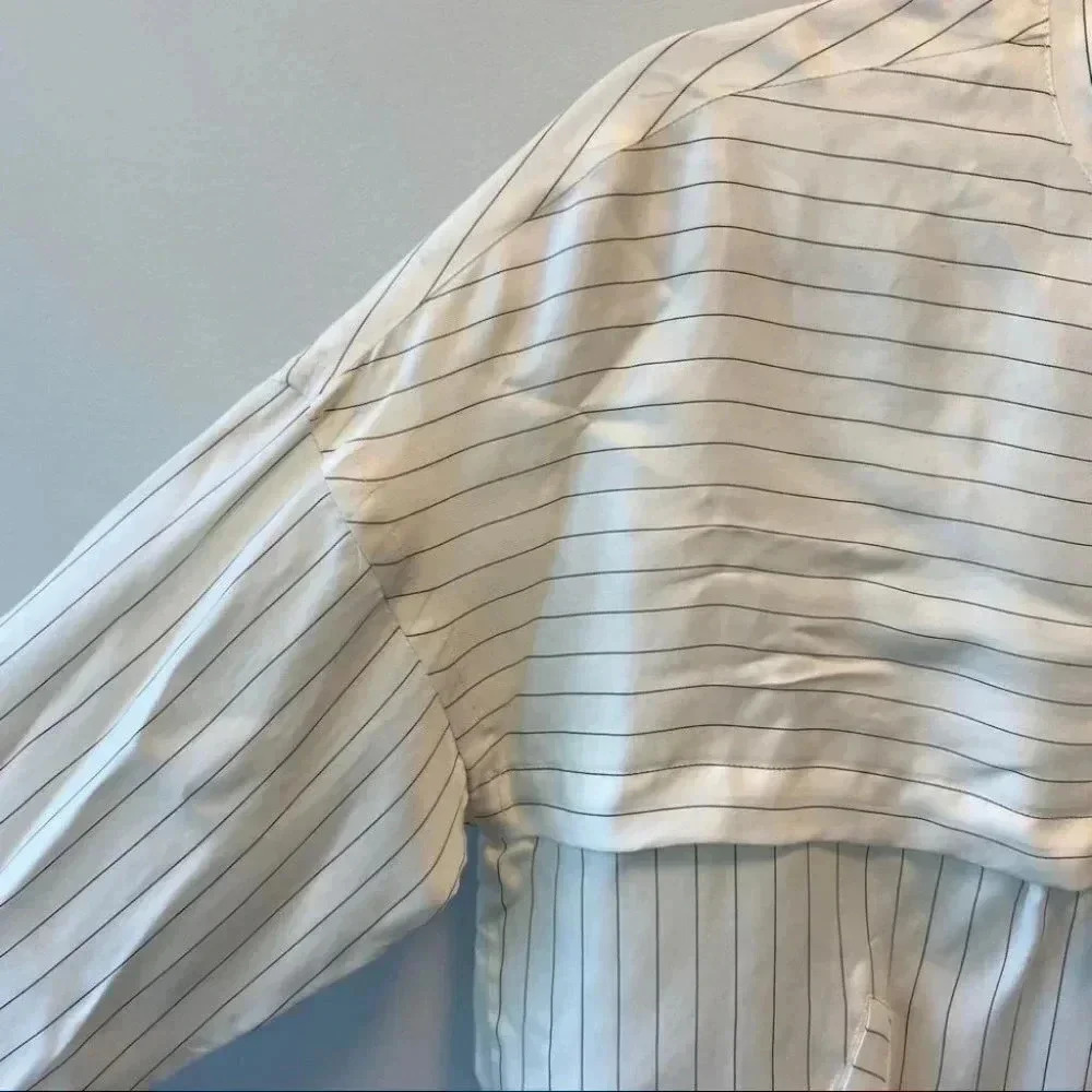 ATM Anthony Thomas Melillo Pinstripe Bomber - Picture 8 of 12